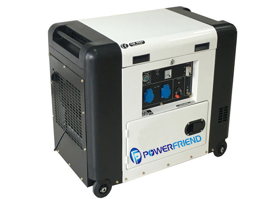 5000W mobiler stiller kleiner tragbarer Generator der Generator-6kva mit Rädern