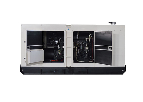 Flüssigkeitskühlung lärmarme 3 teilt Dieselgenerator 300kw mit Italien-Maschine in Phasen ein