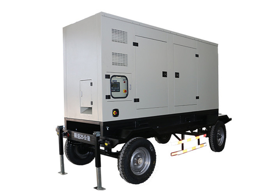 100KVA 3 Phasen-Anhänger angebrachter Generator-mobiler Mietgenerator mit Kabel
