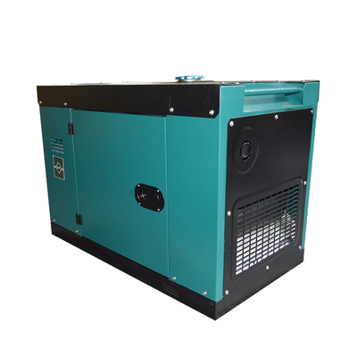 Einphasig-blauer kleiner ruhiger Dieselgenerator 7kva Wechselstroms mit stillem Shell