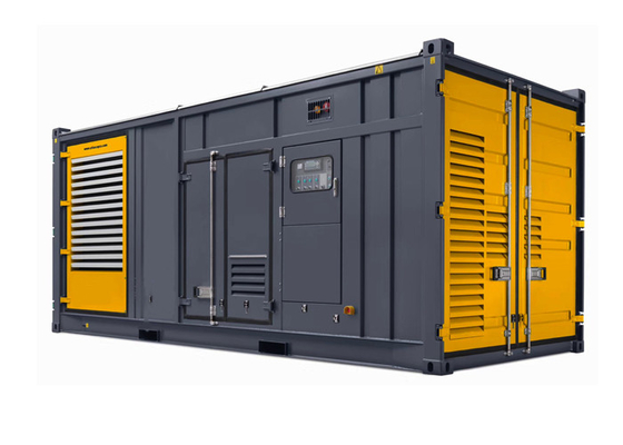 Qualität  12 Cylinder Water Cooled 1200kw 1500kva Container Diesel Generator Set usine
