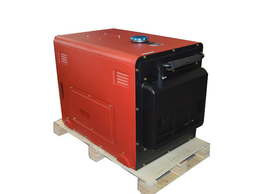Tragbare schalldichte Art Generator-Rot Eletric Generator-5000W 5KVA