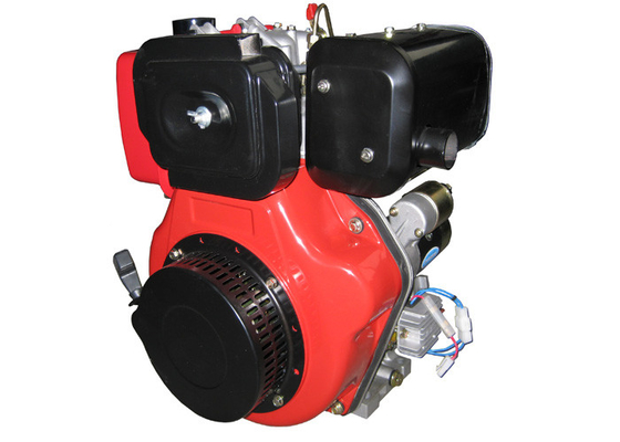 Rote Farbehochleistungs-Dieselmotoren 1 Zylinderluft kühlten elektrischen Anfang ab