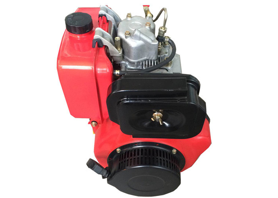 Rote Farbehochleistungs-Dieselmotoren 1 Zylinderluft kühlten elektrischen Anfang ab